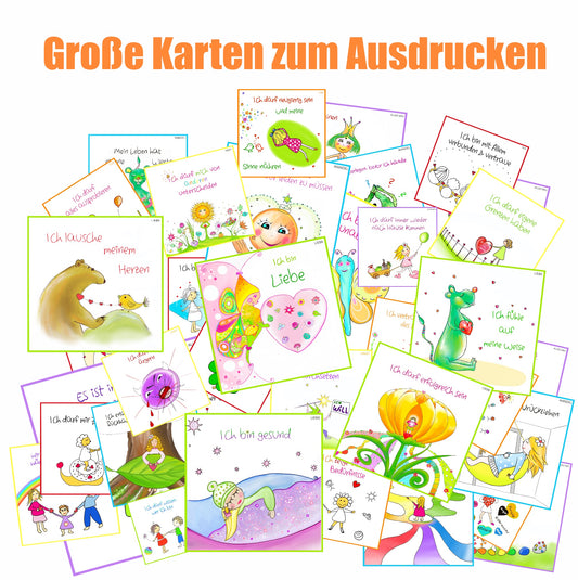 Kartenset für Kinder und ihre Entwicklung