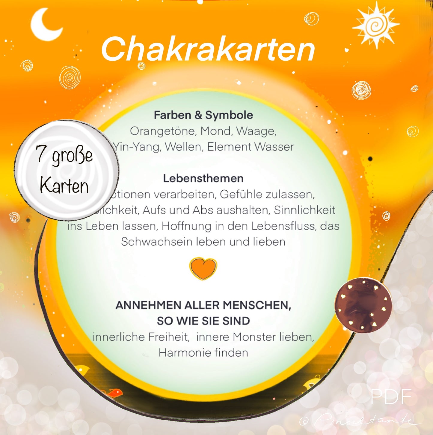 Chakra kartenset groß