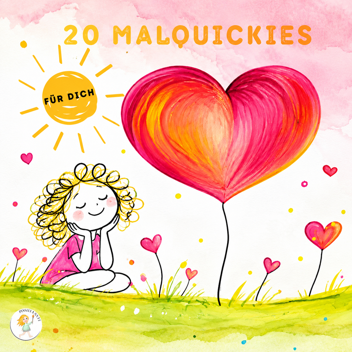 Illustration von Kunstfigur Lotta  für 20 Übungen im Intuitiven Malen