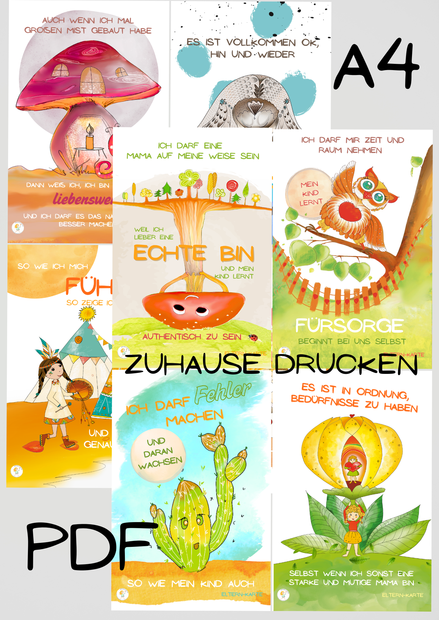Kartenset Gefühle annehmen für Kinder
