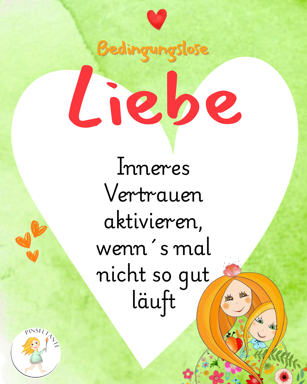 Illustration für Mama Oma Kind Malkurs in Oberasbach bei Zirndorf, Schwabach und Stein bei PINSELTNATE